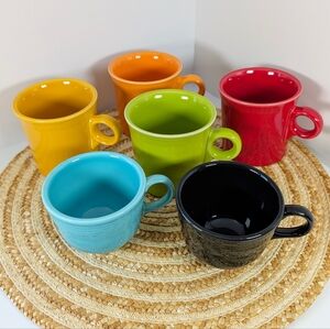 6 Pieces Colorful HLC FIESTA USA Super Cute Fiestaware.